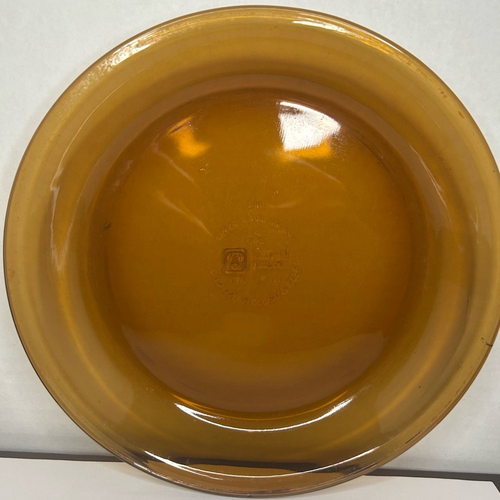 Anchor‎ Hocking Golden Amber Plate